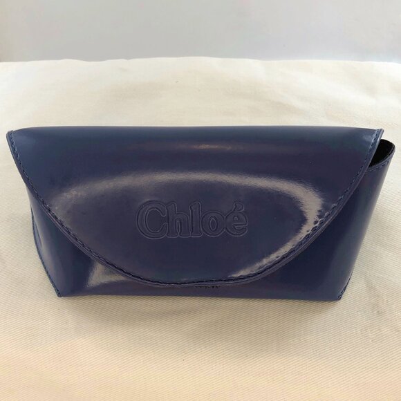 Chloe NWT Rare Vintage Shield Wrap Sunglasses Brown Metal Frame Phoebe Philo Era - Picture 11 of 11